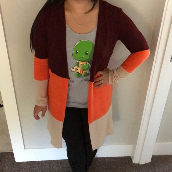 Color block cardigan NWOT - Picture 6 of 6